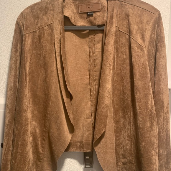 Anthropologie Blank NYC Taupe Suede Jacket - Picture 4 of 8